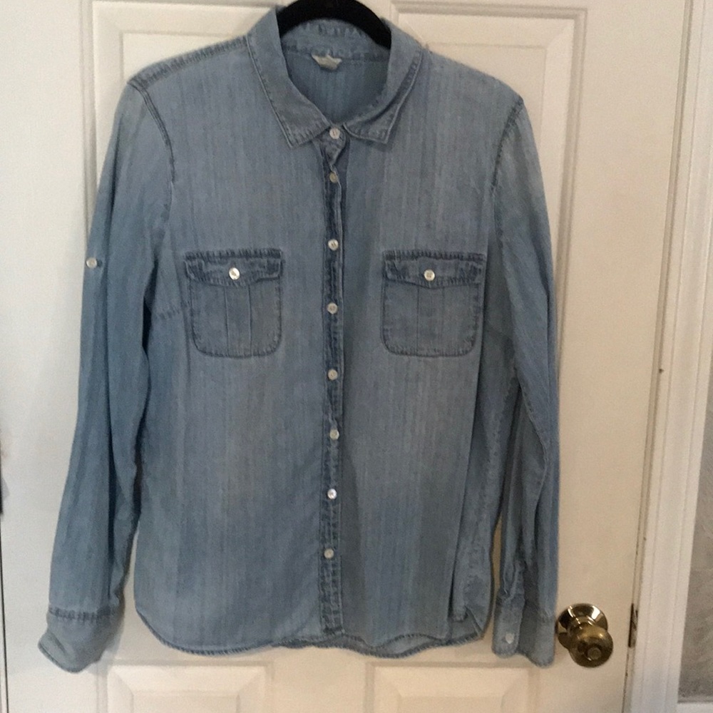 JCrew chambray button-up